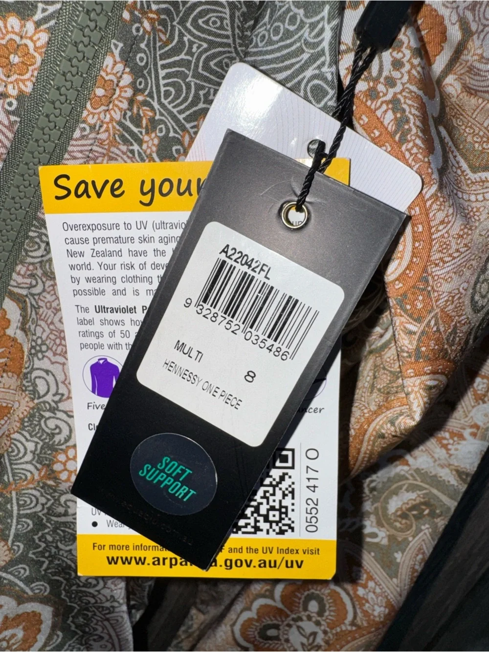 AQUA BLU AUSTRALIA HENNESSY ONE PIECE Size 8